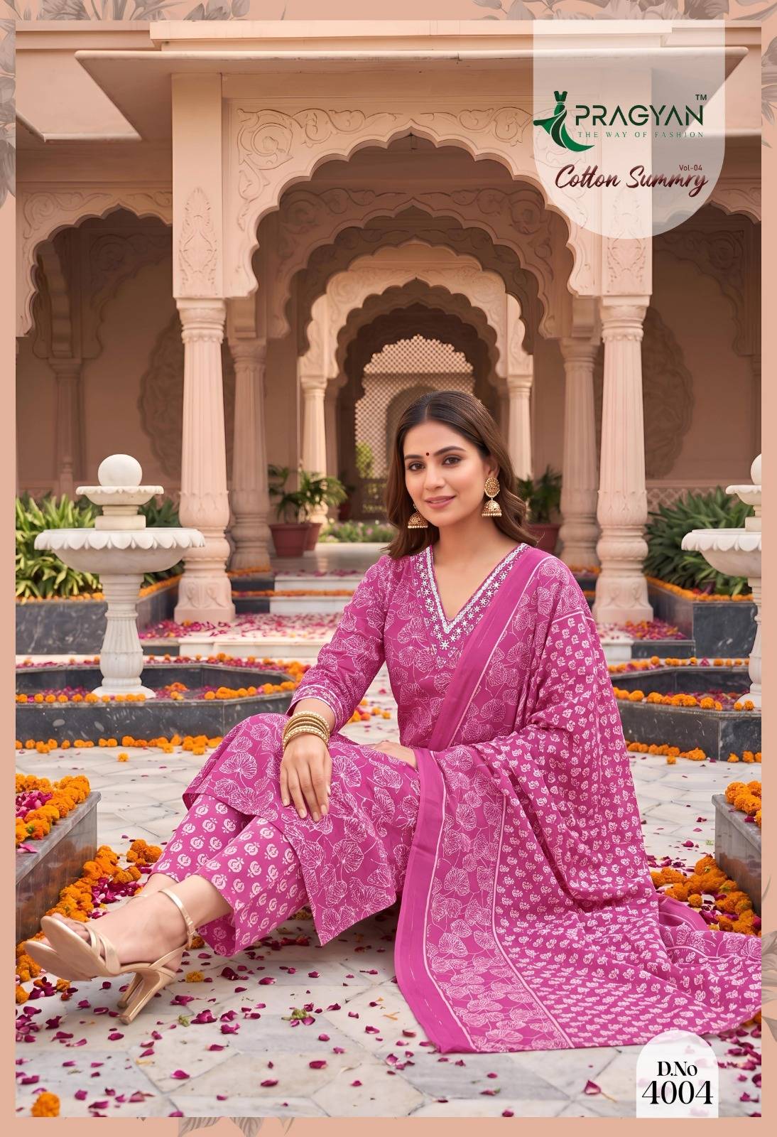 COTTON SUMMRY VOL 4 By PRAGYAN Designer Ethnic Wear Collection cotton Kurtis At Wholesale Price